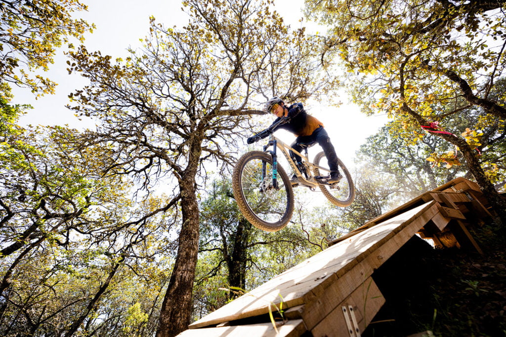 Israel Carrillo Barrientos riding the trails