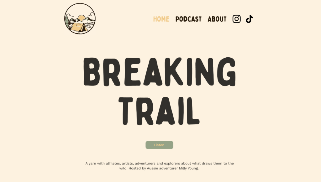 The Breaking Trail website