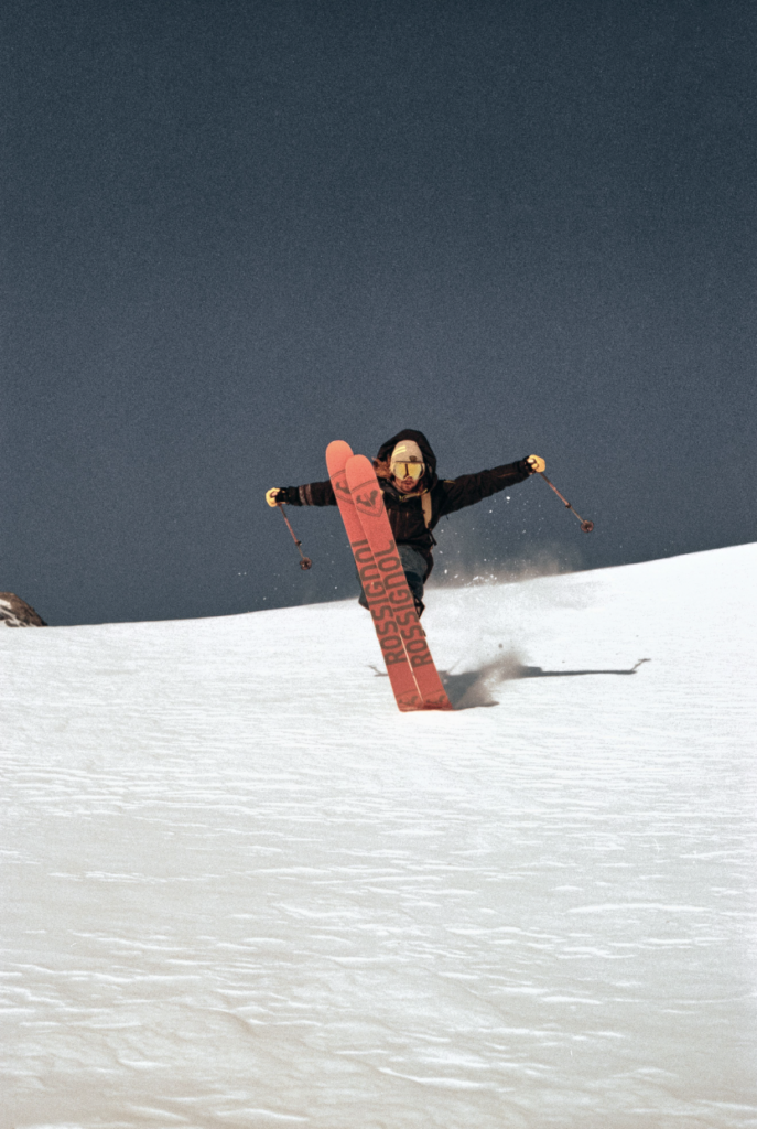 Bernhard on the slopes in 'Sinner Fields' film